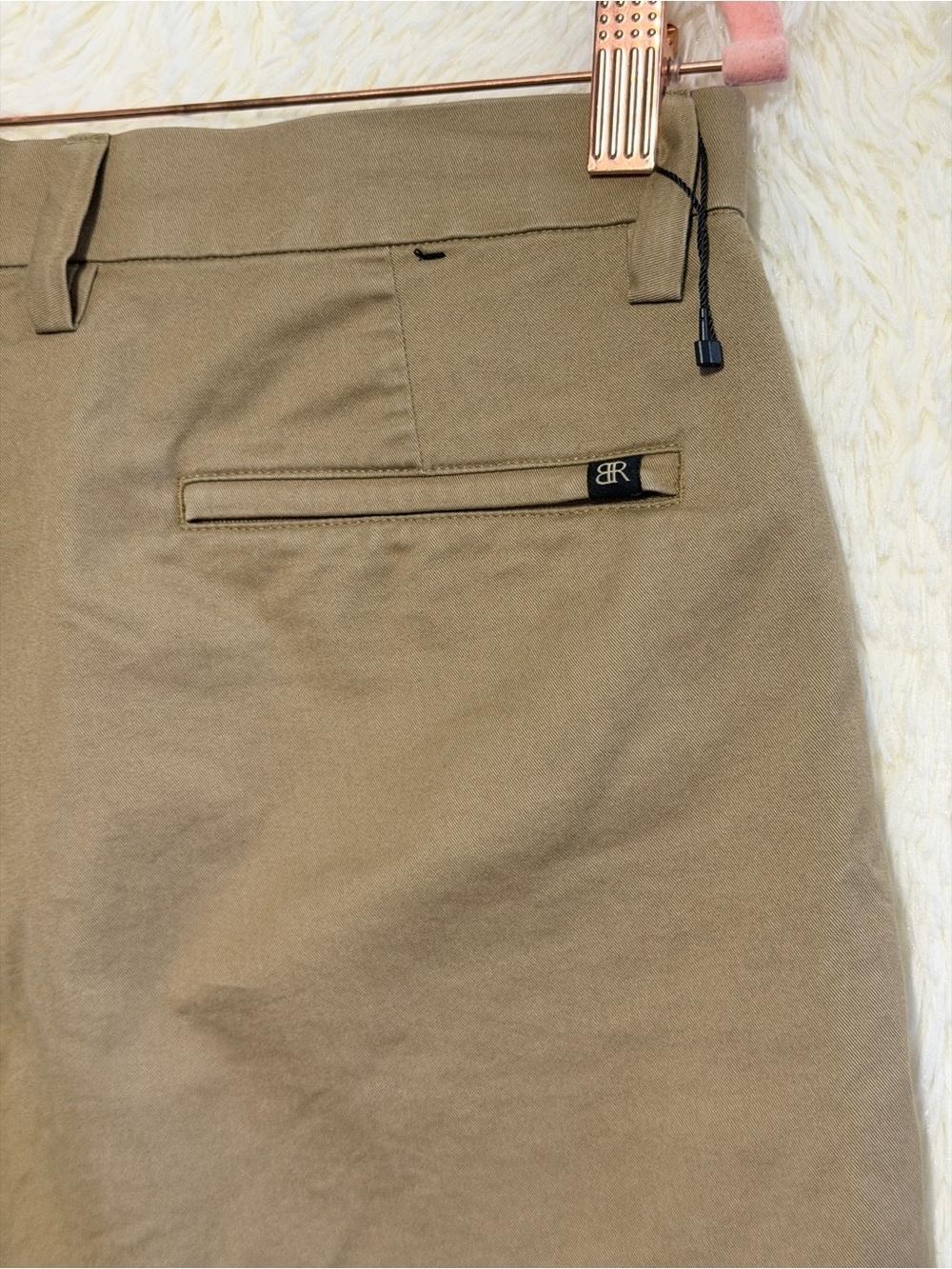 Banana Republic Mens Chino Shorts Size 30 Tan Khaki Preppy Flat Front Stretch - Picture 5 of 7